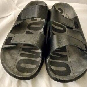 ECCO  2ND COZMO TWO BAND SLIDE SANDALS MEN'S SIZE 10.5